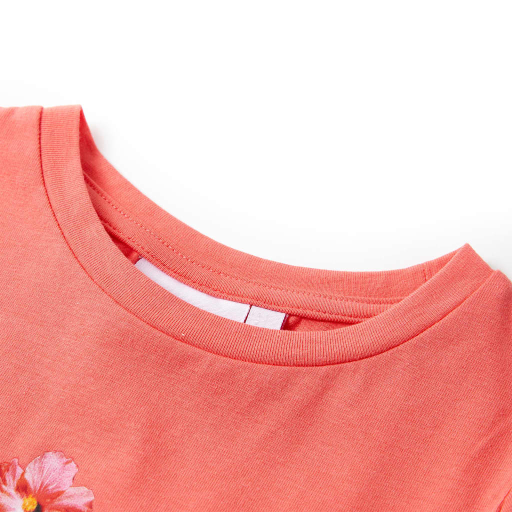 Vidaxl Children's Shirt 116 Koral w kolorze koralowym