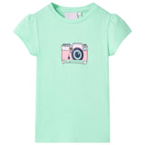 Vidaxl Children's Shirt 128 Bright Green