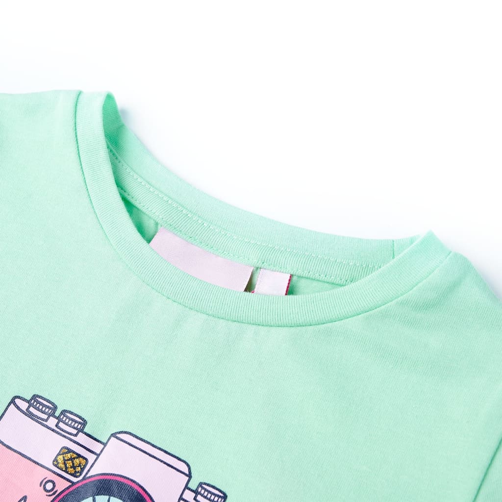 Vidaxl Children's Shirt 128 Bright Green