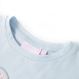Vidaxl børneshirt 140 lyseblå