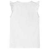 Vidaxl Kanner Shirt mat Rüschen 104 Wäiss