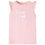Vidaxl Children's shirt with ruffles on the sleeves 104 light pink