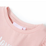 Vidaxl Children's shirt with ruffles on the sleeves 104 light pink