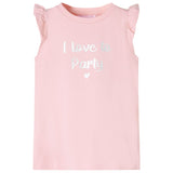 Vidaxl Children's shirt with ruffles on the sleeves 140 light pink