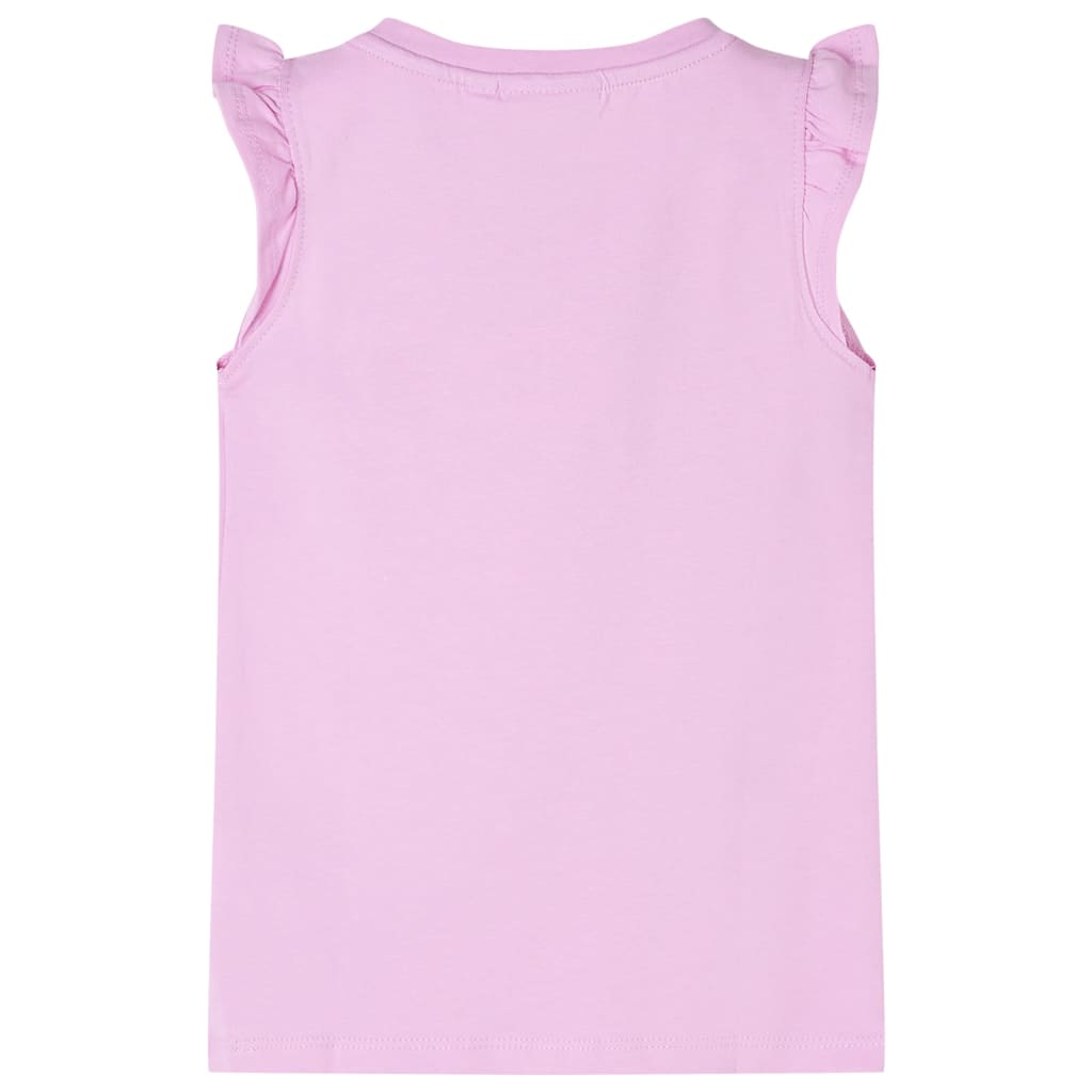 Vidaxl Children's shirt with ruffles on the sleeves 104 Lila