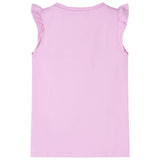 Vidaxl Children's shirt with ruffles on the sleeves 116 Lila