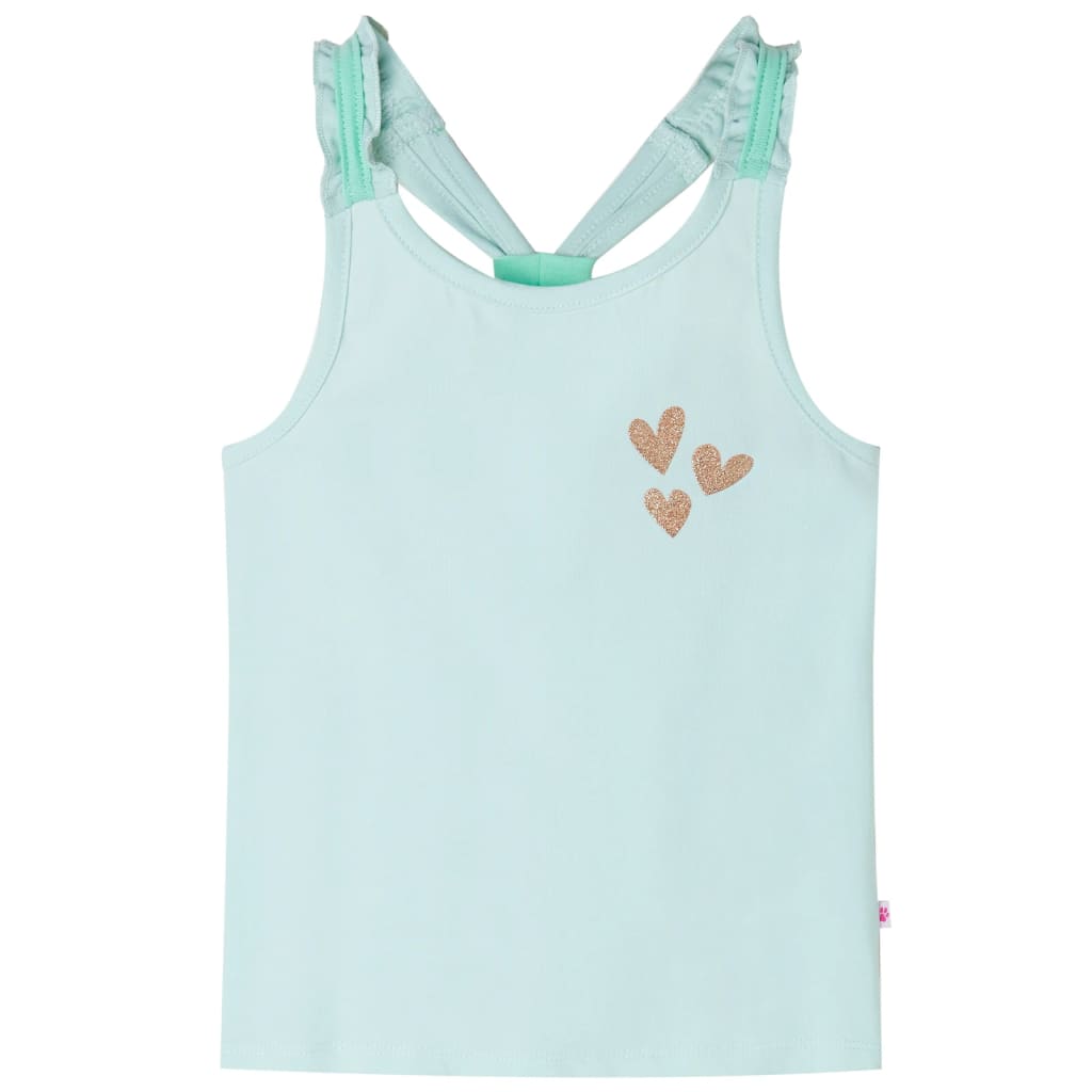 Vidaxl Children's Top 116 light mint -colored