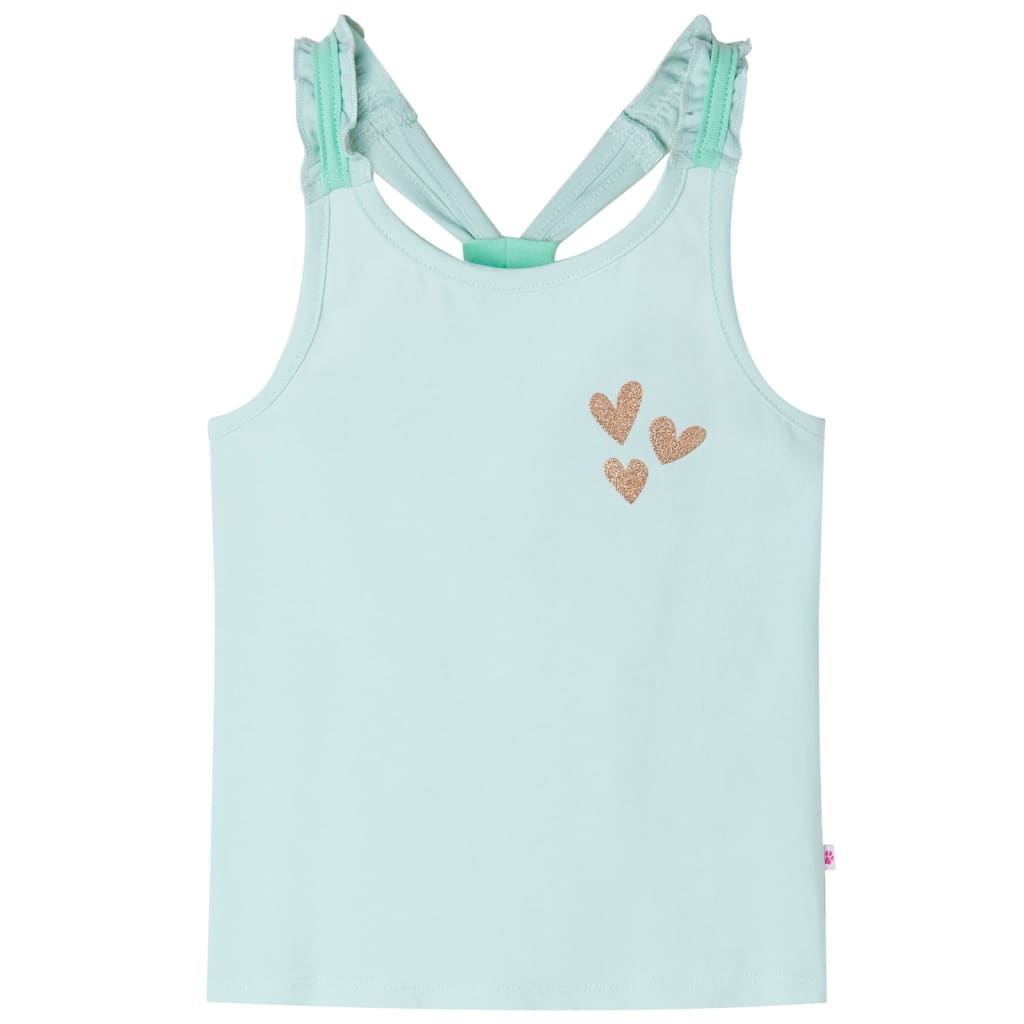Vidaxl Børns Top 128 Light Mint -farvede