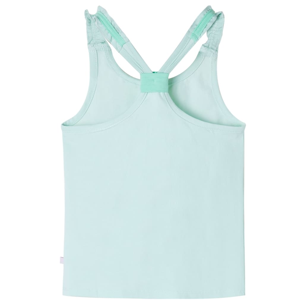 Vidaxl Børns Top 128 Light Mint -farvede