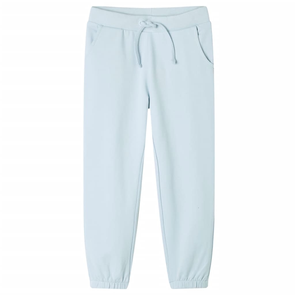 Pantaloni da jogging per bambini Vidaxl 128 azzurri
