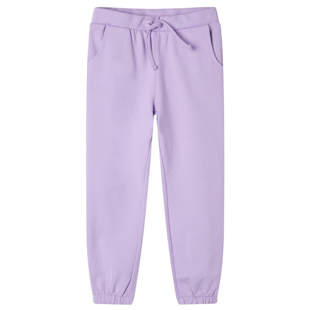Vidaxl dětské joggingové kalhoty 140 lila