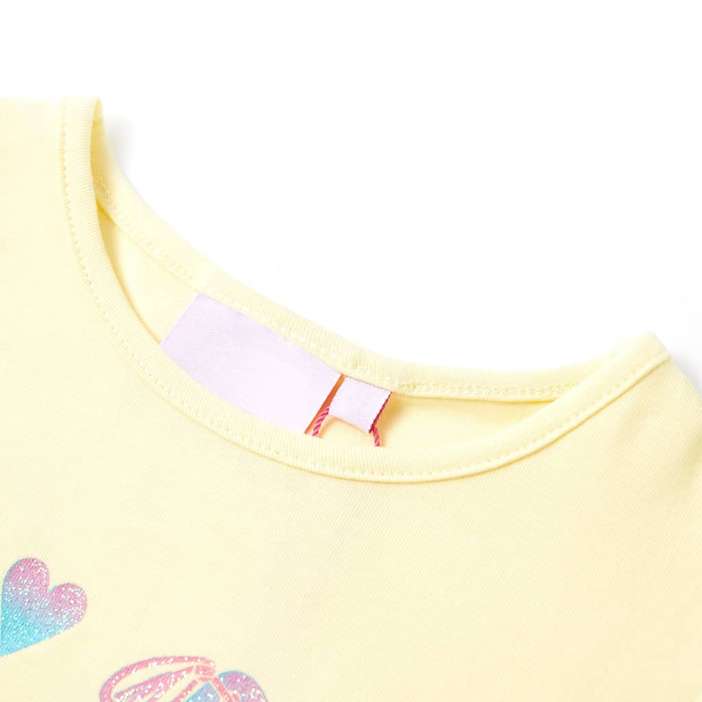 Vidaxl Children's Shirt 92 Miękki żółty