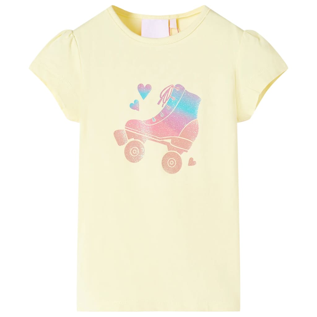 Vidaxl Children's Shirt 128 Miękki żółty