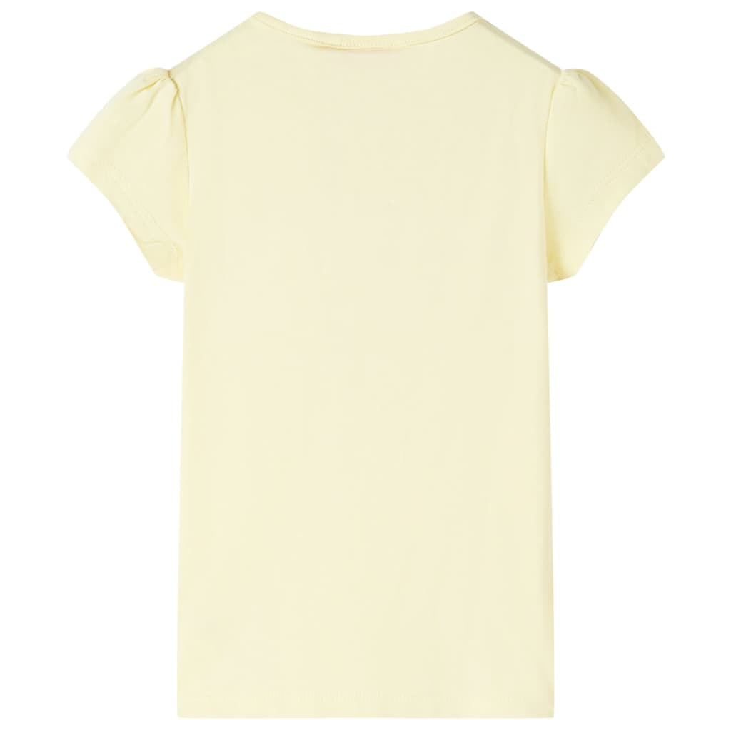 Vidaxl Children's Shirt 128 Miękki żółty