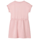 Vidaxl children's dress with drawstring 104 light pink