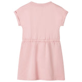 Vidaxl children's dress with drawstring 116 light pink