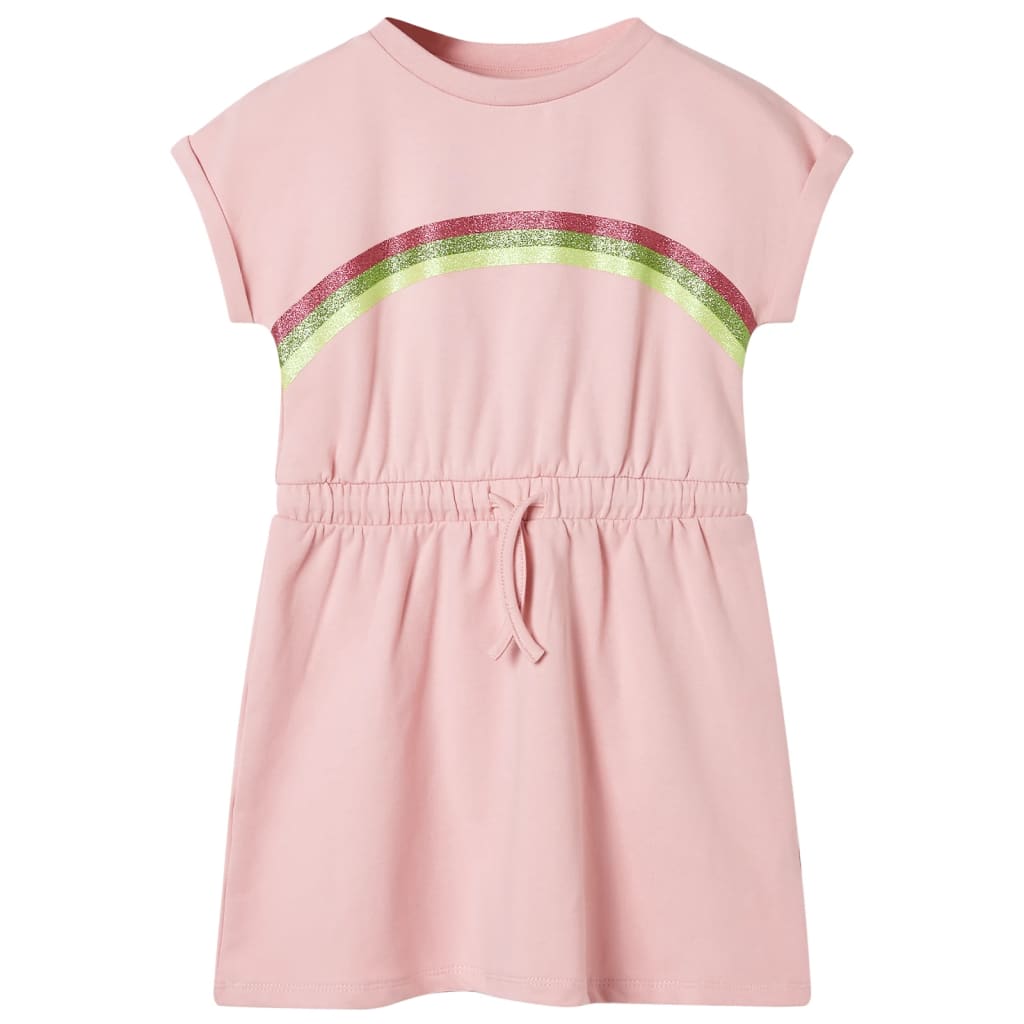 Vidaxl Children's dress with drawstring 140 light pink