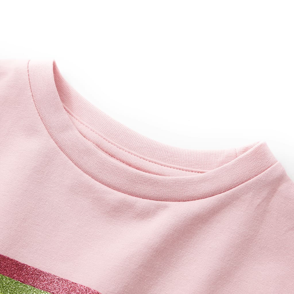 Vidaxl Children's dress with drawstring 140 light pink