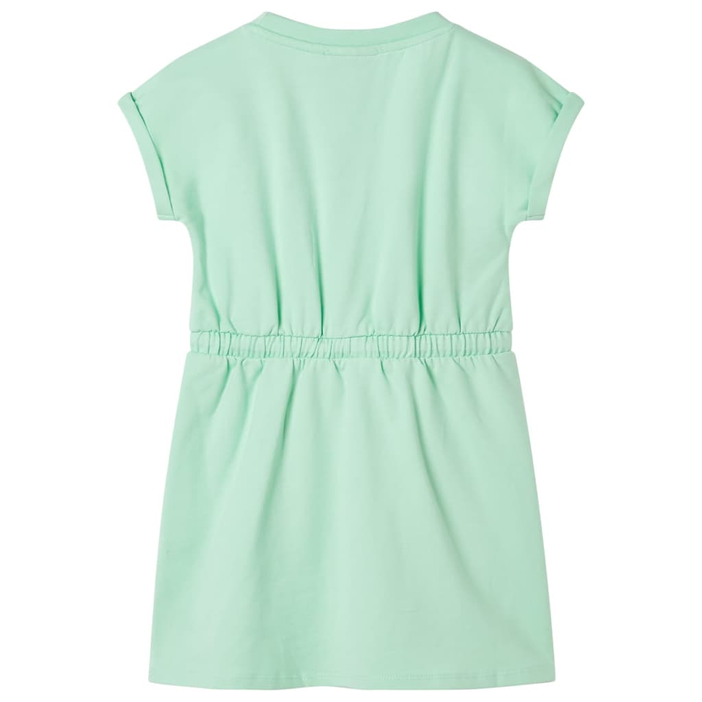 Vidaxl children's dress with drawstring 92 bright green