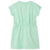 Vidaxl children's dress with drawstring 92 bright green