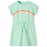 Vidaxl children's dress with drawstring 128 bright green