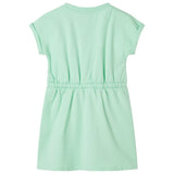 Vidaxl children's dress with drawstring 128 bright green