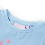 Vidaxl Children's shirt with ruffles on the sleeves 128 light blue