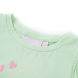 Vidaxl Children's shirt with ruffles on the sleeves 116 soft green