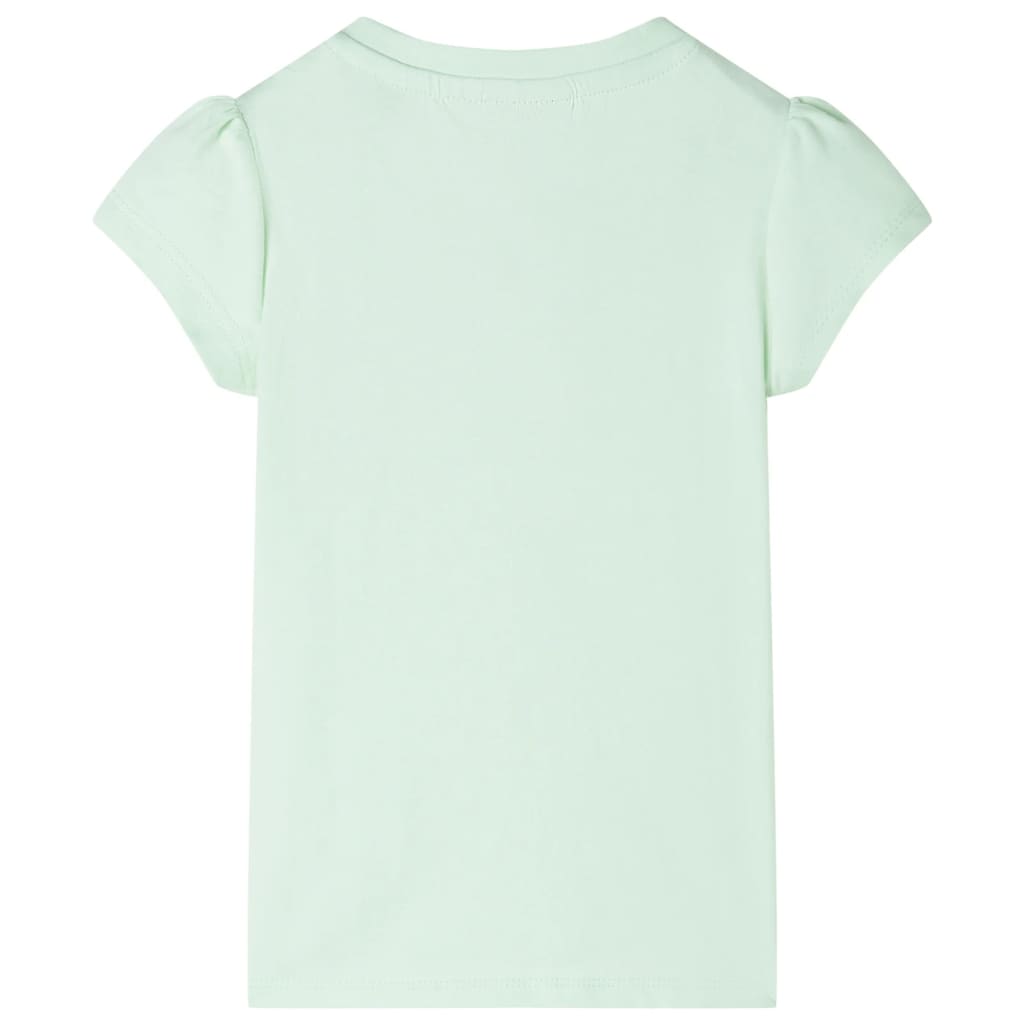 Vidaxl children's shirt with cap sleeves 92 soft green