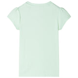 Vidaxl children's shirt with cap sleeves 92 soft green
