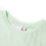 Vidaxl children's shirt with cap sleeves 116 soft green