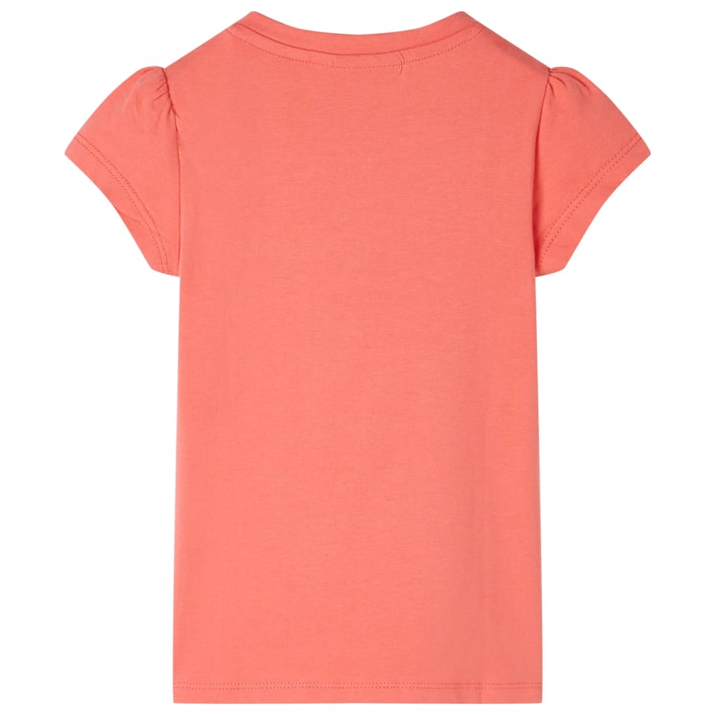 Dětská košile Vidaxl s rukávy Cap 104 Coral