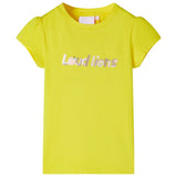 Vidaxl Children's shirt with cap sleeves 92 bright yellow