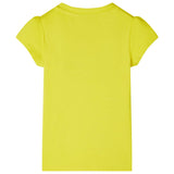Vidaxl Children's shirt with cap sleeves 92 bright yellow