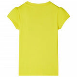 Vidaxl children's shirt with cap sleeves 104 bright yellow
