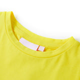 Vidaxl children's shirt with cap sleeves 128 bright yellow