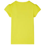 Vidaxl children's shirt with cap sleeves 140 bright yellow