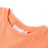 Vidaxl Kanner Shirt mat Cap Hölungen 92 Neonoanje