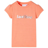 VidaXL children's shirt with cap sleeves 104 neonoranje