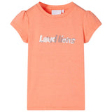 Vidaxl Kanner Shirt mat Cap Sleeves 116 Neonoranje