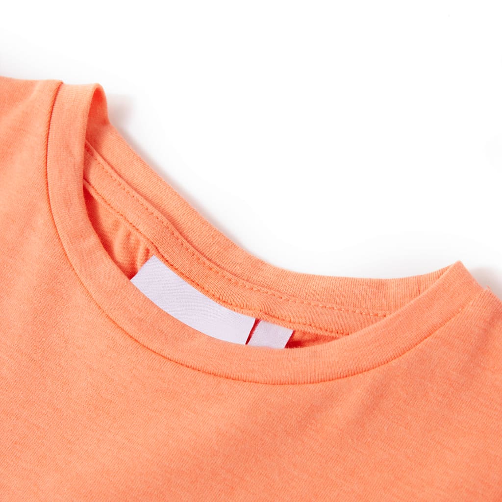 Vidaxl Kanner Shirt mat Cap Sleeves 116 Neonoranje