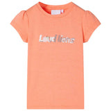 Vidaxl Children's shirt with cap sleeves 128 neonoranje