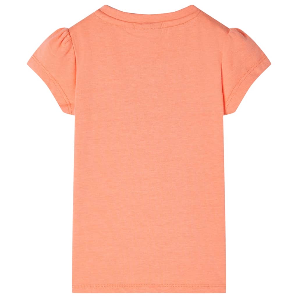 Vidaxl Children's shirt with cap sleeves 128 neonoranje