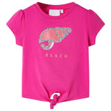 Vidaxl Kanner Shirt 92 donkel rosa