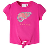 Vidaxl Kanner Shirt 104 donkel rosa