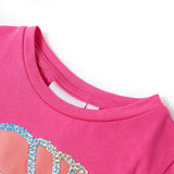 Vidaxl Kanner Shirt 104 donkel rosa
