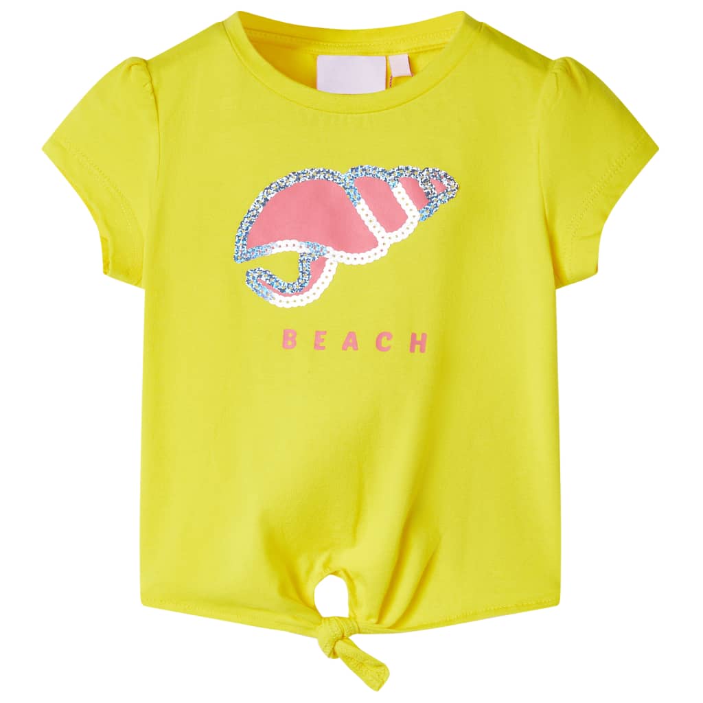 Vidaxl camisa para niños 140 amarillo