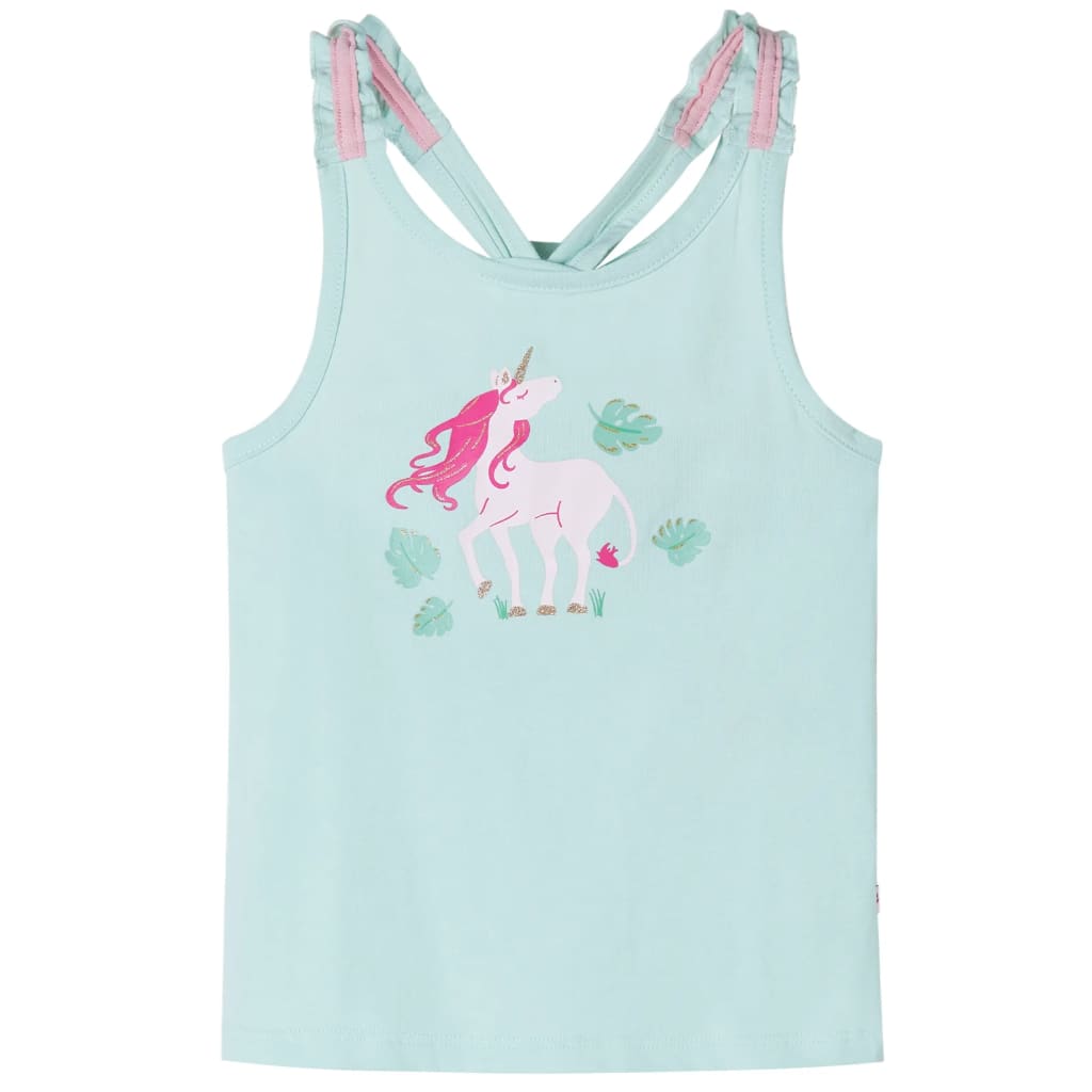 Vidaxl Children's Top 140 Light mint -colored