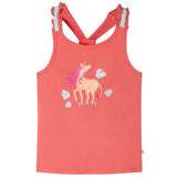 Vidaxl Children's top 104 coral -colored
