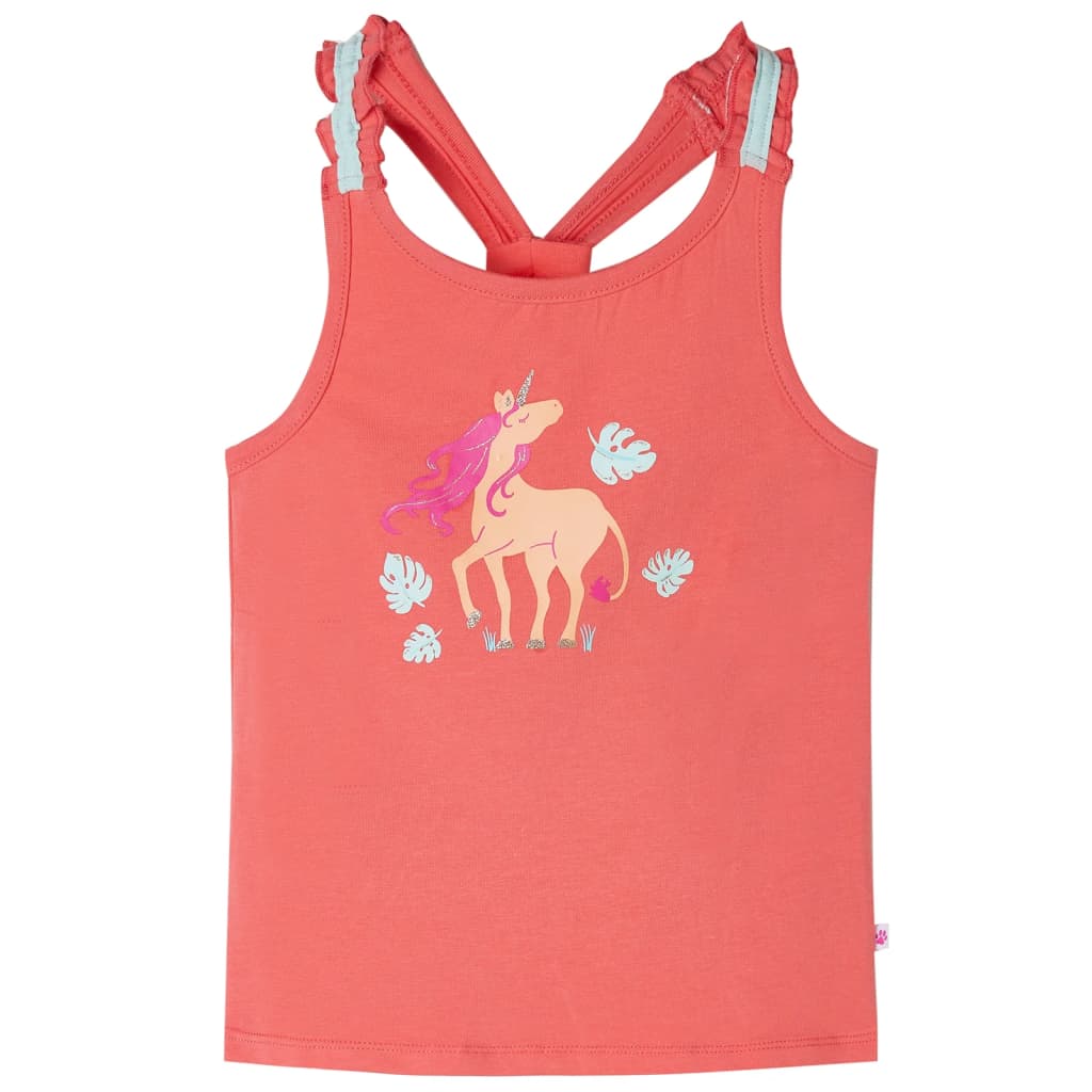 Vidaxl Children's top 128 coral -colored